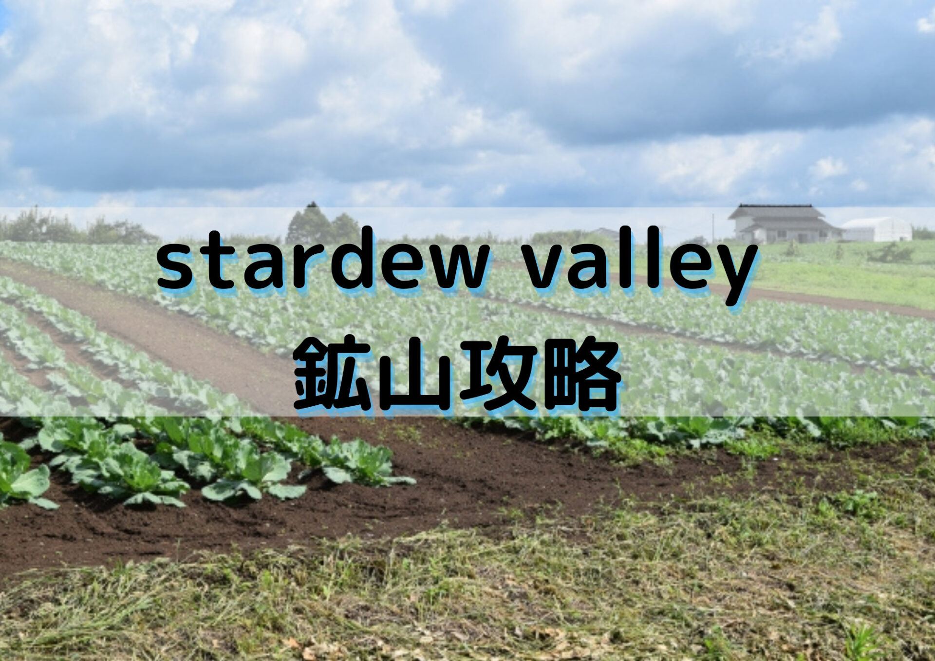 Stardew Valley 鉱山攻略 時間の管理と階段の重要性 Exblog