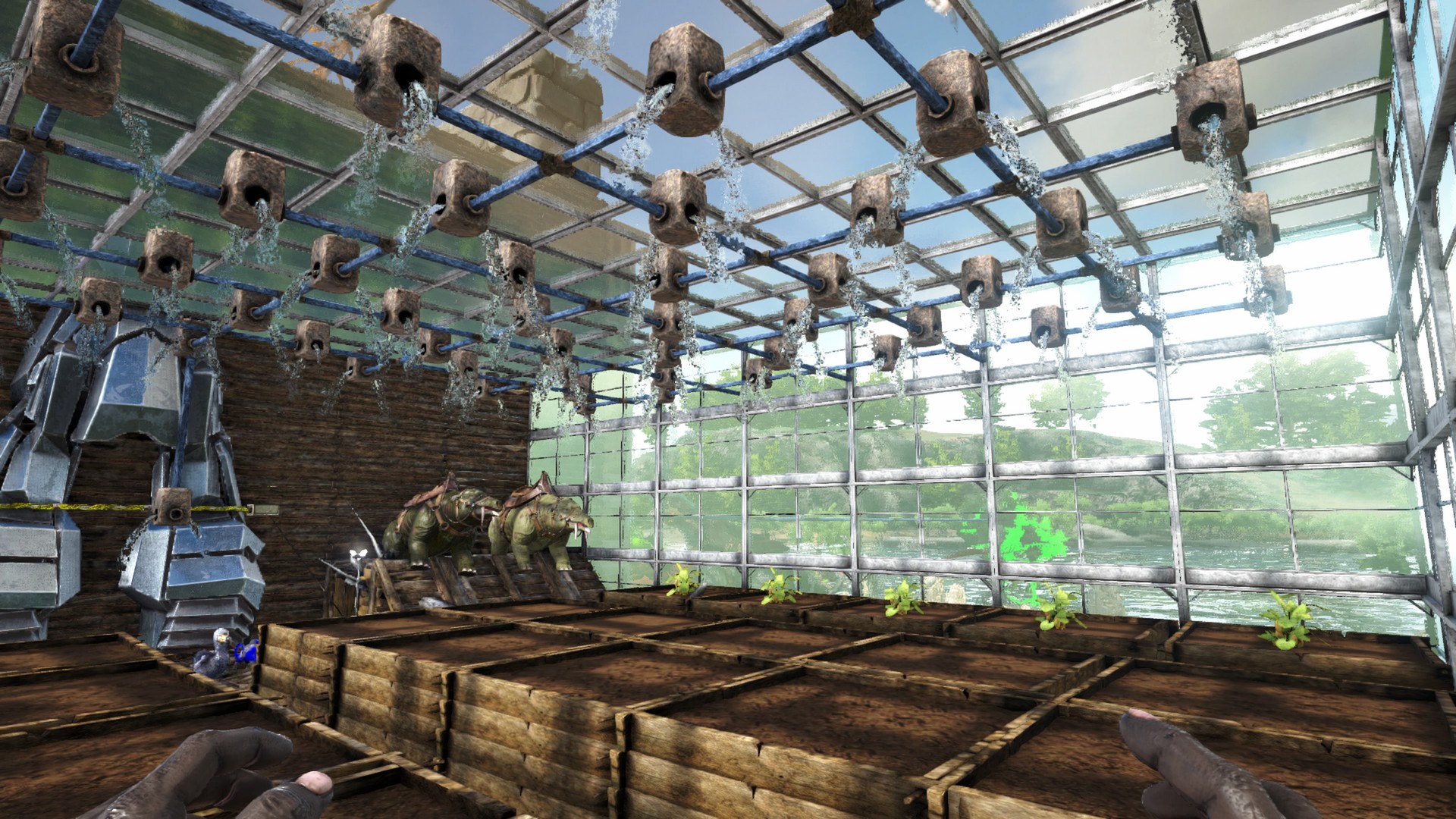 Ark 菜園の効率重視の置き方 温室部屋を紹介 水や肥料 重ね方も注目 Exblog